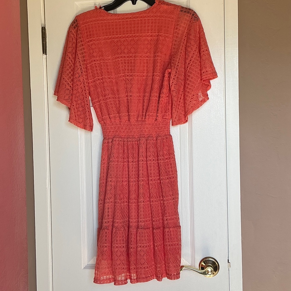Shyanne Orange Lace Dress - Picture 2 of 3